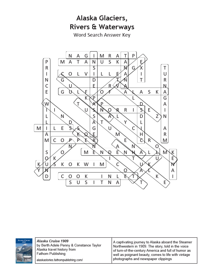 Alaska Waterways Word Search