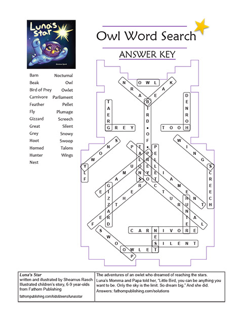 Owl Word Search